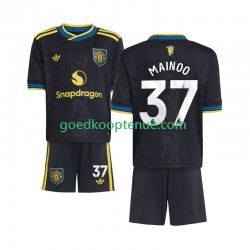 3de Tenue van Manchester United Kobbie Mainoo 37 Kind 2-13 jaar 2025-26 Korte Mouw