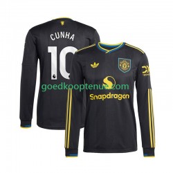 3de Tenue van Manchester United Matheus Cunha 10 Heren 2025-26 Lange Mouw