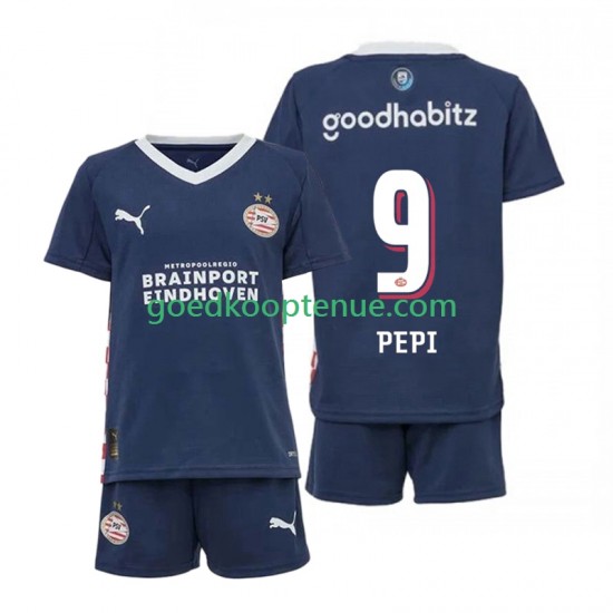 Uit Tenue van PSV Eindhoven Ricardo Pepi 9 Kind 2-13 jaar 2025-26 Korte Mouw