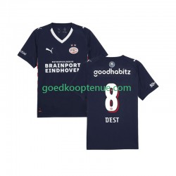 Uit Tenue van PSV Eindhoven Sergino Dest 8 Heren 2025-26 Korte Mouw