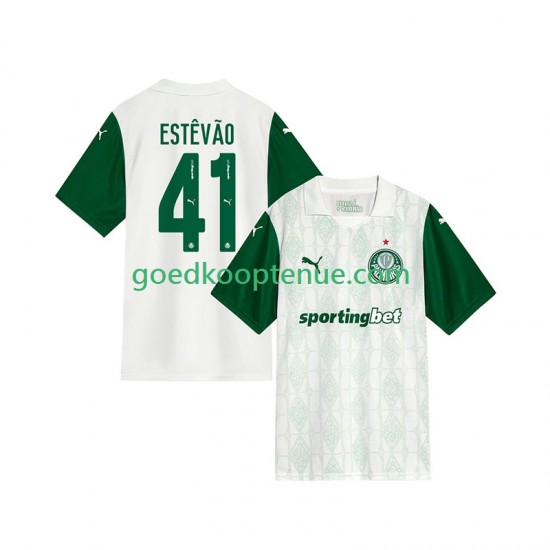 Uit Tenue van Palmeiras Estevao 41 Heren 2025-26 Korte Mouw