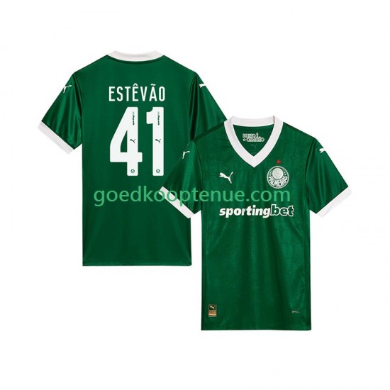 Thuis Tenue van Palmeiras Estevao 41 Heren 2025-26 Korte Mouw