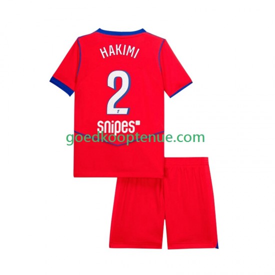 3de Tenue van Paris Saint-Germain Achraf Hakimi 2 Kind 2-13 jaar 2025-26 Korte Mouw