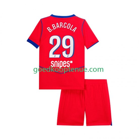 3de Tenue van Paris Saint-Germain Bradley Barcola 29 Kind 2-13 jaar 2025-26 Korte Mouw 3de Tenue van Paris Saint-Germain Bradley Barcola 29 Kind 2-13 jaar 2025-26 Korte Mouw