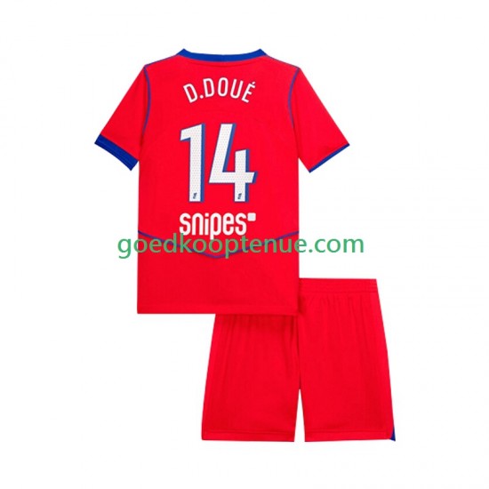 3de Tenue van Paris Saint-Germain Desire Doue 14 Kind 2-13 jaar 2025-26 Korte Mouw