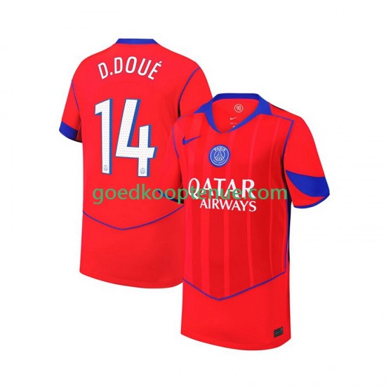 3de Tenue van Paris Saint-Germain Desire Doue 14 Heren 2025-26 Korte Mouw