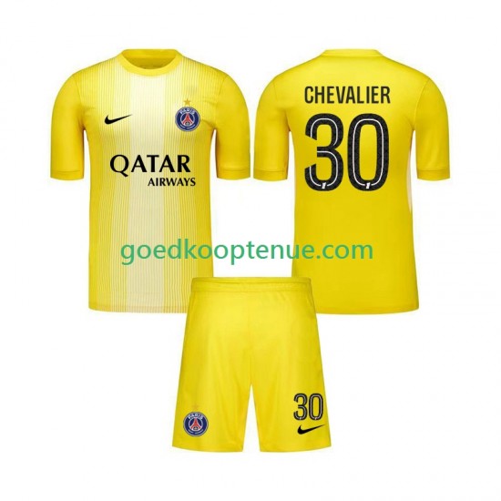 3de Tenue van Paris Saint-Germain Keepersshirt Lucas Chevalier 30 Kind 2-13 jaar 2025-26 Korte Mouw