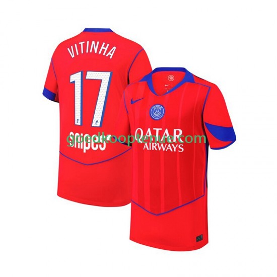3de Tenue van Paris Saint-Germain Khvicha Kvaratskhelia 7 Kind 2-13 jaar 2025-26 Korte Mouw