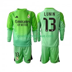 Uit Tenue van Real Madrid Keepersshirt Andriy Lunin 13 Kind 2-13 jaar 2025-26 Lange Mouw