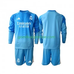 Thuis Tenue van Real Madrid Keepersshirt Kind 2-13 jaar 2025-26 Lange Mouw