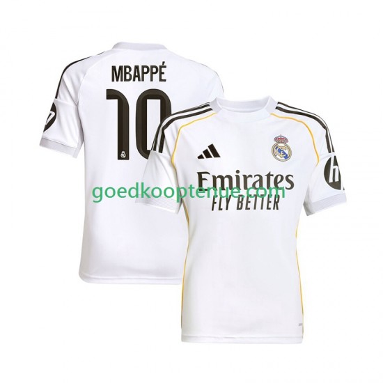 Thuis Tenue van Real Madrid Kylian Mbappe 10 Heren 2025-26 Korte Mouw