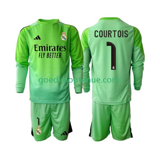 Uit Tenue van Real Madrid Thibaut Courtois 1 Kind 2-13 jaar 2025-26 Lange Mouw
