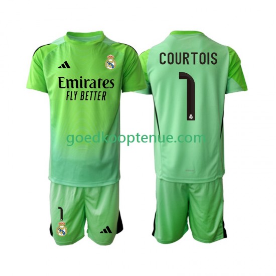 Uit Tenue van Real Madrid Thibaut Courtois 1 Kind 2-13 jaar 2025-26 Korte Mouw