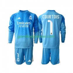 Thuis Tenue van Real Madrid Thibaut Courtois 1 Kind 2-13 jaar 2025-26 Lange Mouw