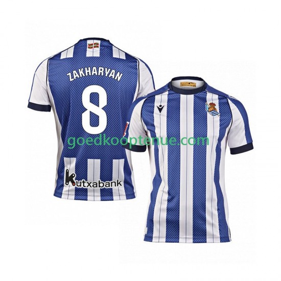 Thuis Tenue van Real Sociedad Arsen Zakharyan 8 Heren 2025-26 Korte Mouw