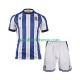 Thuis Tenue van Real Sociedad Kind 2-13 jaar 2025-26 Korte Mouw