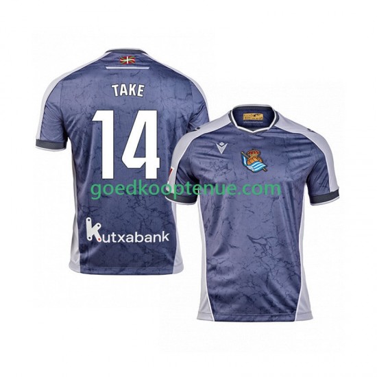 Uit Tenue van USA Real Sociedad Takef Kubo 14 Heren 2025-26 Korte Mouw