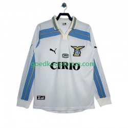 Uit Retro Tenue van SS Lazio 2000 Heren 1999 Lange Mouw