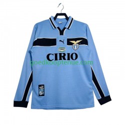 Thuis Retro Tenue van SS Lazio Heren 1998 1999 Lange Mouw