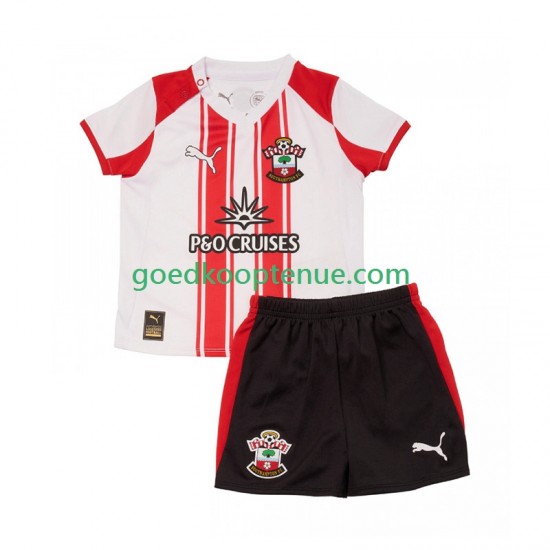 Thuis Tenue van Southampton Kind 2-13 jaar 2025-26 Korte Mouw