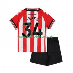 Thuis Tenue van Sunderland Granit Xhaka 34 Kind 2-13 jaar 2025-26 Korte Mouw