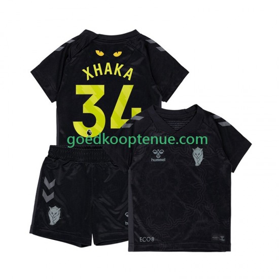 3de Tenue van Sunderland Granit Xhaka 34 Kind 2-13 jaar 2025-26 Korte Mouw