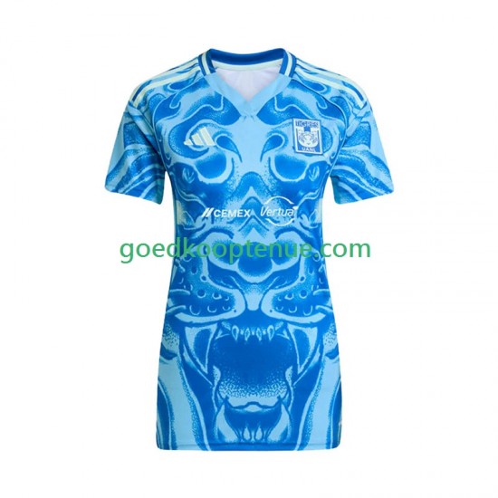 Uit Tenue van Tigres UANL Dames 2025-26 Korte Mouw Uit Tenue van Tigres UANL Dames 2025-26 Korte Mouw