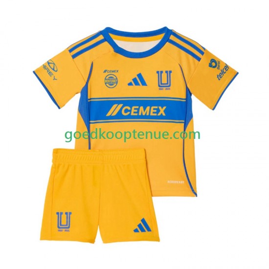 Thuis Tenue van Tigres UANL Kind 2-13 jaar 2025-26 Korte Mouw