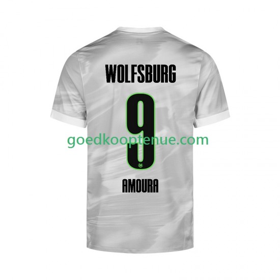 Uit Tenue van VfL Wolfsburg Mohamed Amoura 9 Heren 2025-26 Korte Mouw