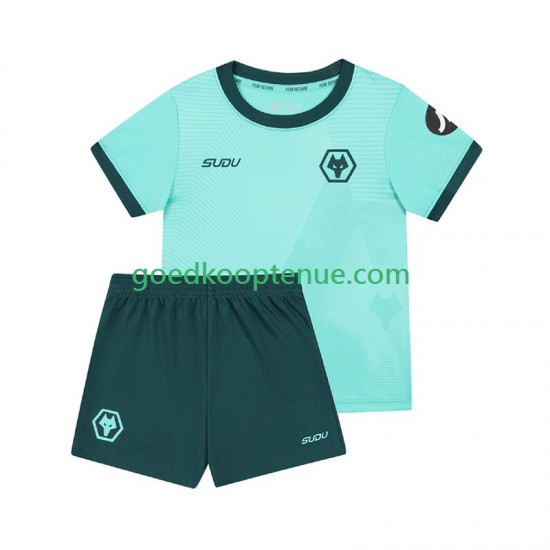 Uit Tenue van Wolverhampton Wanderers Kind 2-13 jaar 2025-26 Korte Mouw