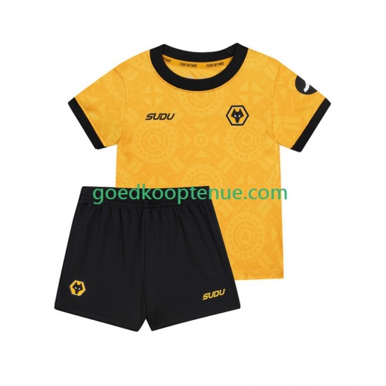 Thuis Tenue van Wolverhampton Wanderers Kind 2-13 jaar 2025-26 Korte Mouw