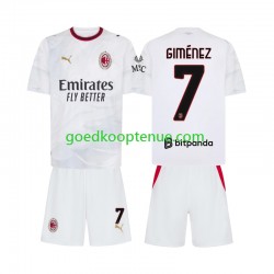 Uit Tenue van AC Milan Gimenez 7 Kind 2-13 jaar 2026-27 Korte Mouw
