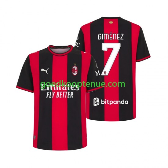 Thuis Tenue van AC Milan Gimenez 7 Heren 2026-27 Korte Mouw