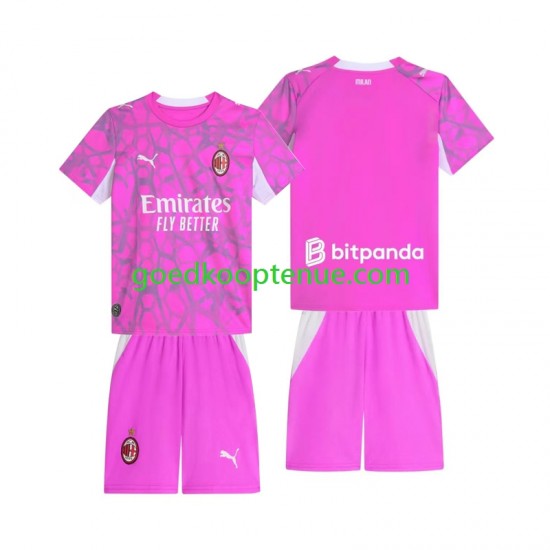 Uit Tenue van AC Milan Keepersshirt Kind 2-13 jaar 2026-27 Korte Mouw