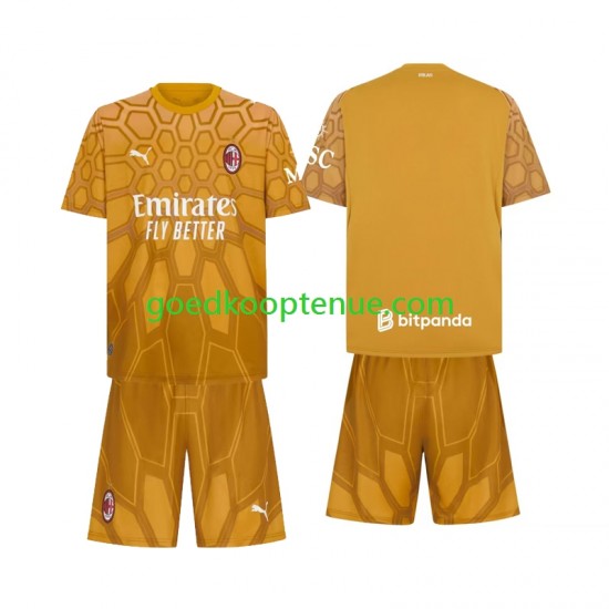 Thuis Tenue van AC Milan Keepersshirt Kind 2-13 jaar 2026-27 Korte Mouw
