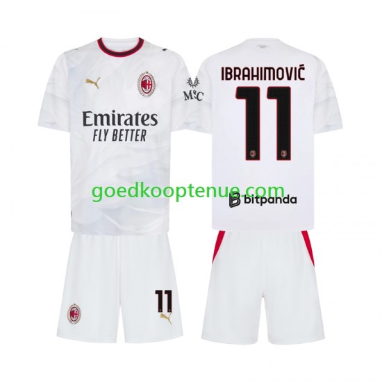 Uit Tenue van AC Milan Ibrahimovic 11 Kind 2-13 jaar 2026-27 Korte Mouw