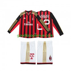 Thuis Retro Tenue van AC Milan Kaka 22 2013 2014 Kind 2-13 jaar Lange Mouw