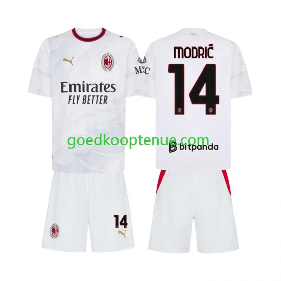 Uit Tenue van AC Milan Luka Modric 14 Kind 2-13 jaar 2026-27 Korte Mouw