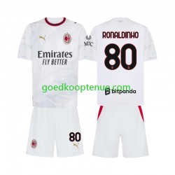 Uit Tenue van AC Milan Ronaldinho 80 Kind 2-13 jaar 2026-27 Korte Mouw