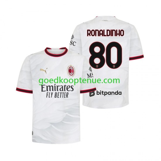 Uit Tenue van AC Milan Ronaldinho 80 Heren 2026-27 Korte Mouw