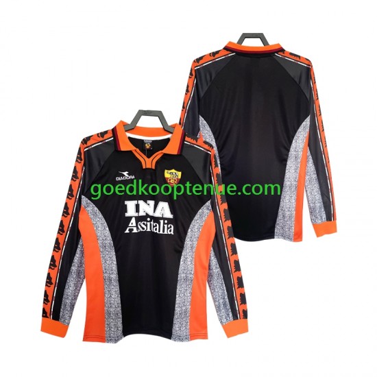 3de Retro Tenue van AS Roma Heren 1998 1999 Lange Mouw