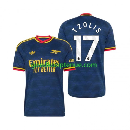 Uit Tenue van Arsenal Christos Tzolis 17 Heren 2026-27 Korte Mouw