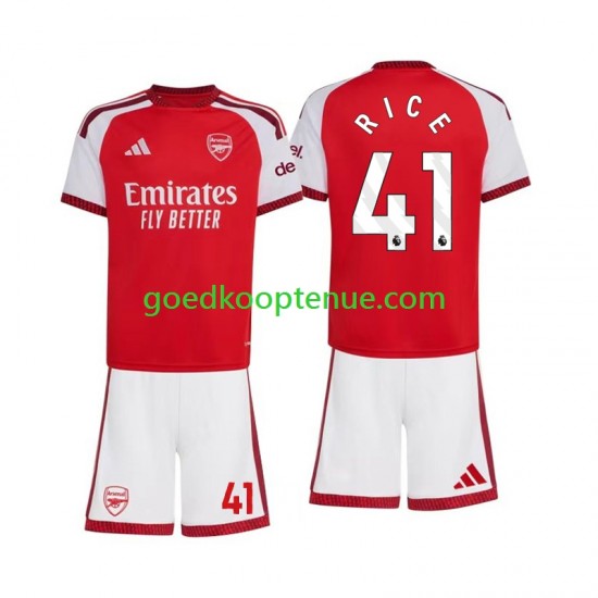 Thuis Tenue van Arsenal Declan Rice 41 Kind 2-13 jaar 2026-27 Korte Mouw