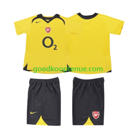 Uit Retro Tenue van Arsenal 2005 Kind 2-13 jaar 2006 Korte Mouw