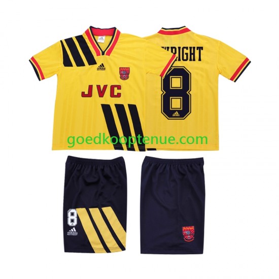 Uit Retro Tenue van Arsenal WRIGHT 8 1993 Kind 2-13 jaar 1994 Korte Mouw