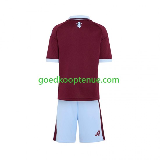 Thuis Tenue van Aston Villa Kind 2-13 jaar 2026-27 Korte Mouw