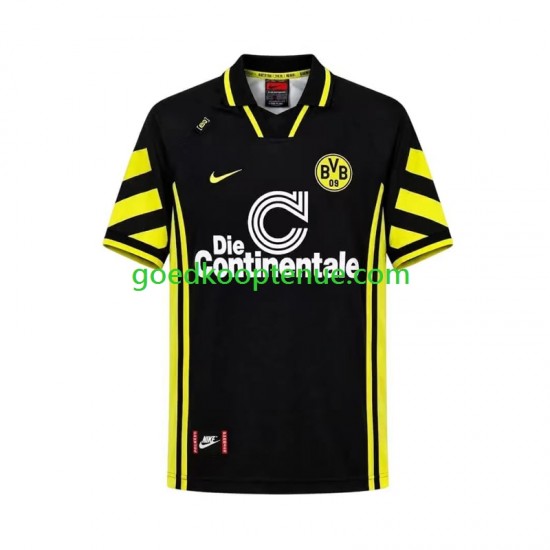 Uit Retro Tenue van Borussia Dortmund 1996 Heren Korte Mouw
