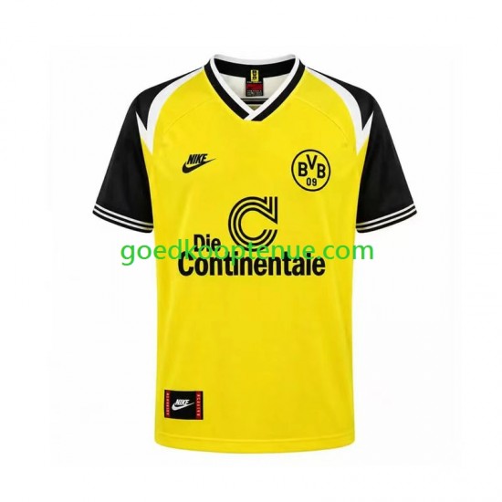 Thuis Retro Tenue van Borussia Dortmund 1995 Heren Korte Mouw