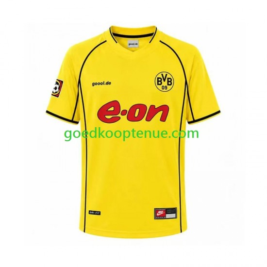Thuis Retro Tenue van Borussia Dortmund Heren 2002 Korte Mouw