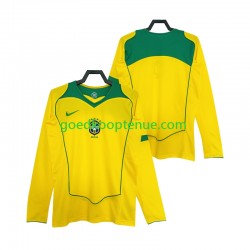 Thuis Retro Tenue van Brazilië Heren 2004 Lange Mouw